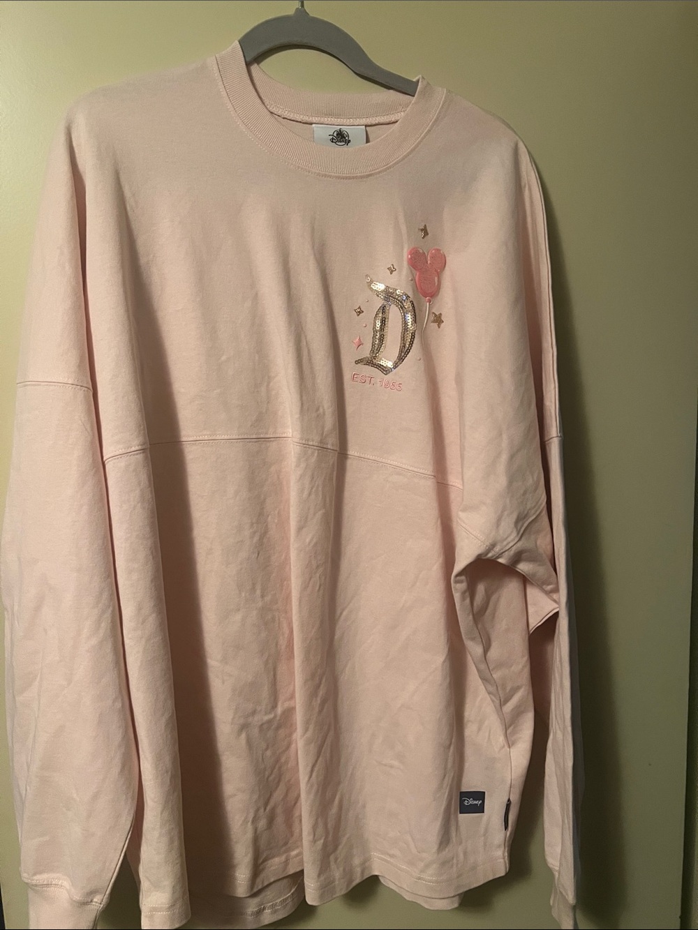 Walt Disney World Pink Balloons Sequin Spirit Jersey Size XL